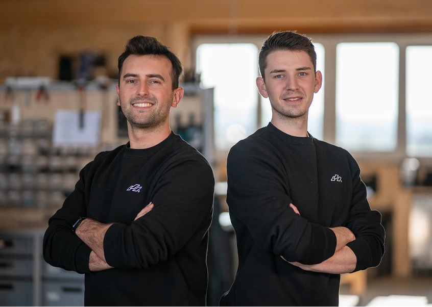 Lothar and Paul from CampBoks, the two founders